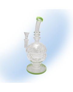 Monark Glass XXL F Egg Recycler Dab Rig | 13"