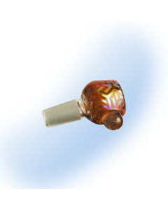 Dichro Image Glass Pipe Bowl Attachment 14mm Male | Raymond Bray Glass - Upper Limits