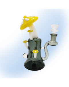 Black Sheep 7" Shroom Glass Sculpt Banger Hanger Dab Rig