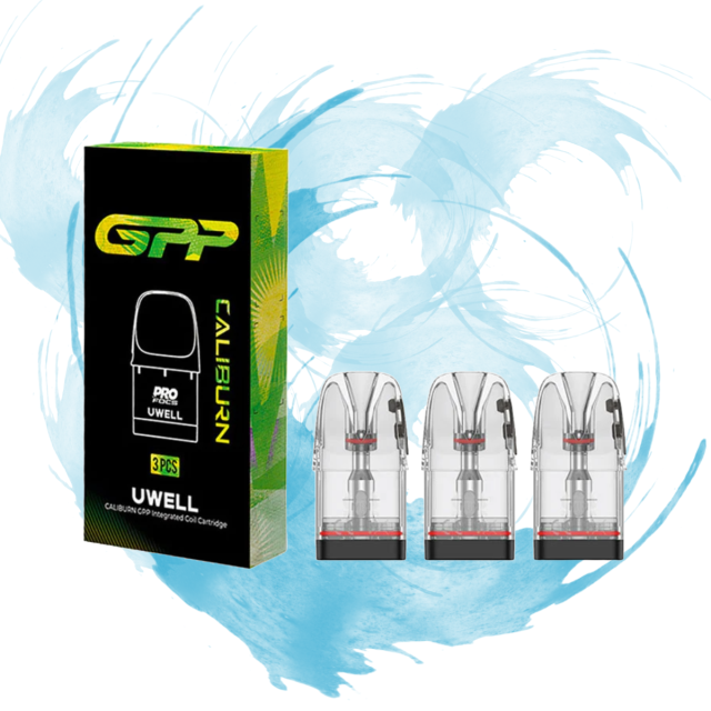 Uwell Caliburn GPP Replacement Pods – 3-Pack Refillable Magnetic Vape Pods for G3 and G4