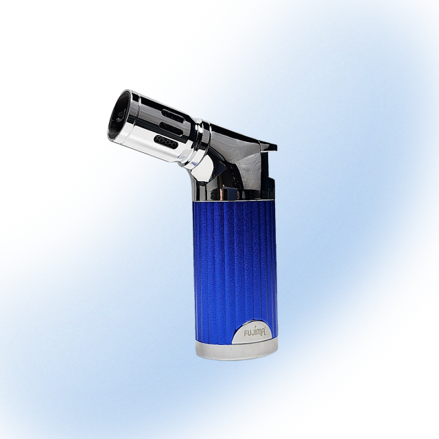 Fujima Quad 4-Torch Flame Lighter (Blue/Chrome)