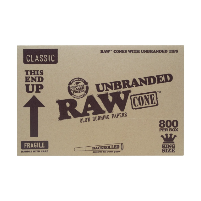RAW Unbranded King Size Cones 800 Count 