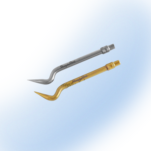 Titanium Bent Pencil Dab Tool by Honeybee Herb