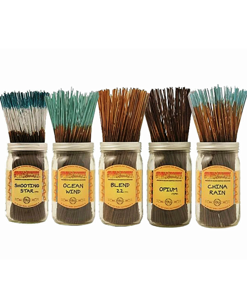 7-inch Traditional Incense Sticks by Wild Berry in various scents