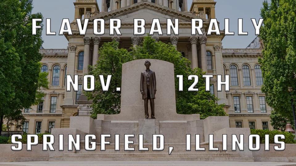 WE VAPE WE VOTE RALLY AT ILLINOIS STATE CAPITOL 