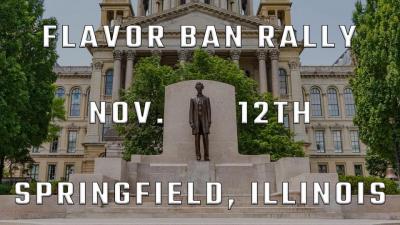 WE VAPE WE VOTE RALLY AT ILLINOIS STATE CAPITOL 