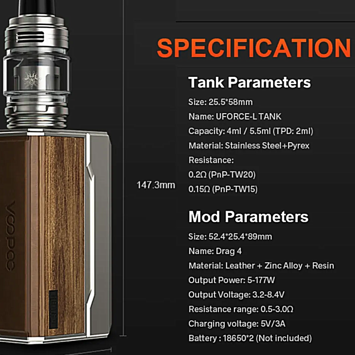 Drag 4 Specs 2